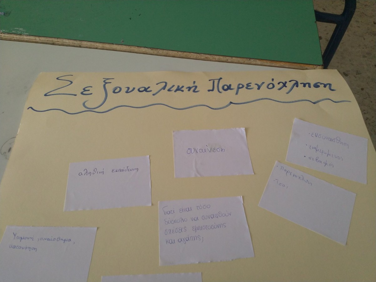 Πρόγραμμα σεξουαλικής διαπαιδαγώγησης και στο Λύκειο Καρέα 