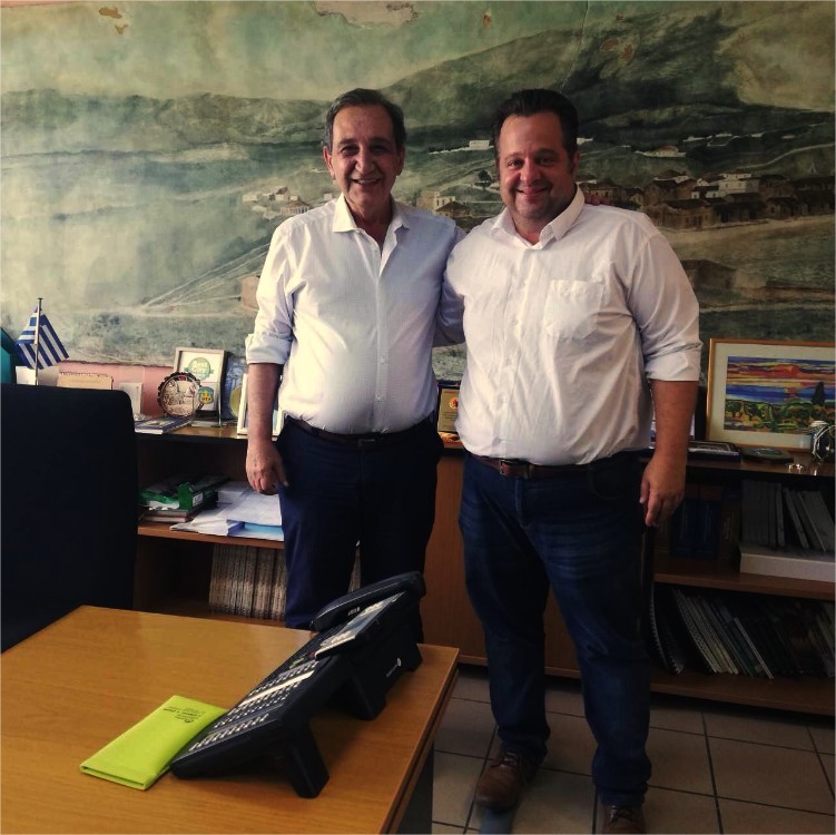  Επίσκεψη στο Δημαρχείο Βύρωνα του νέου Δημάρχου Ηλιούπολης Γιώργου Χατζηδάκη