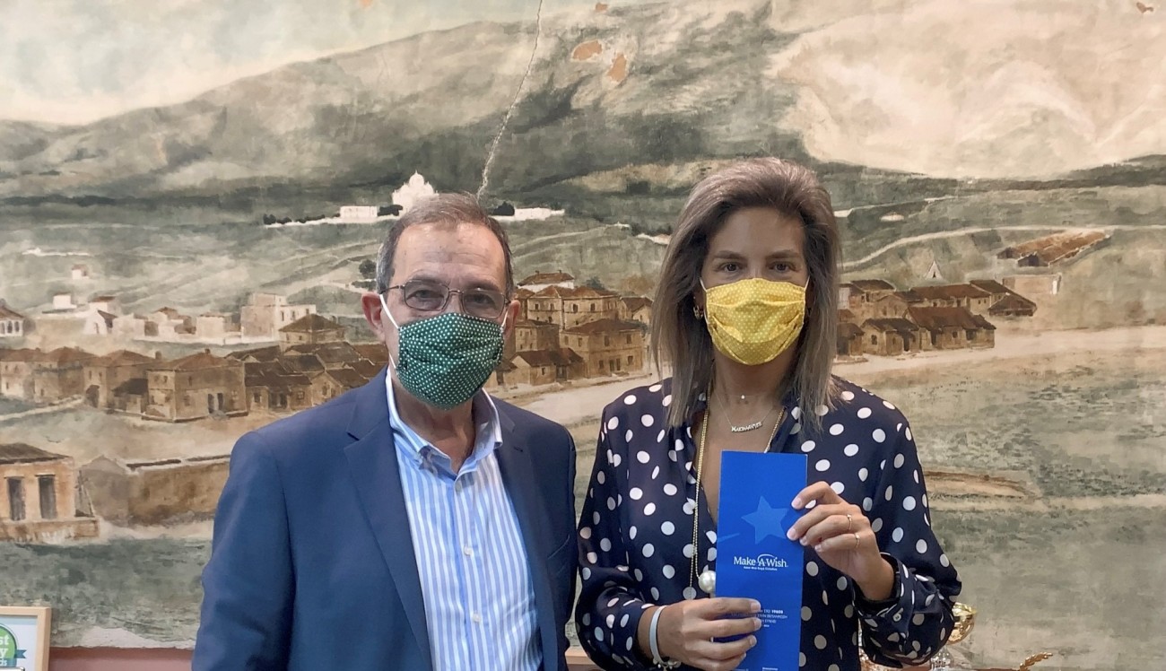 Περαιτέρω στήριξη του Make a Wish Ελλάδας με αγορά επιπλέον μασκών για όλο το προσωπικό του Δήμου Βύρωνα (VIDEO)