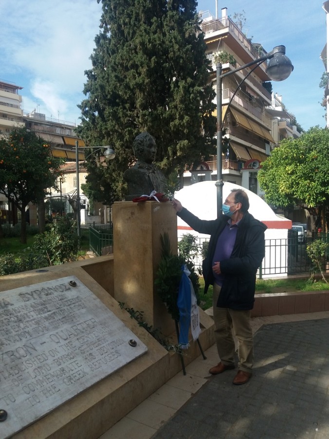 Εκδήλωση για τα 233 χρόνια από τη γέννηση του Λόρδου Βύρωνα, την Παρασκευή 22 Ιανουαρίου, στο μνημείο της Πλατείας Αγίου Λαζάρου