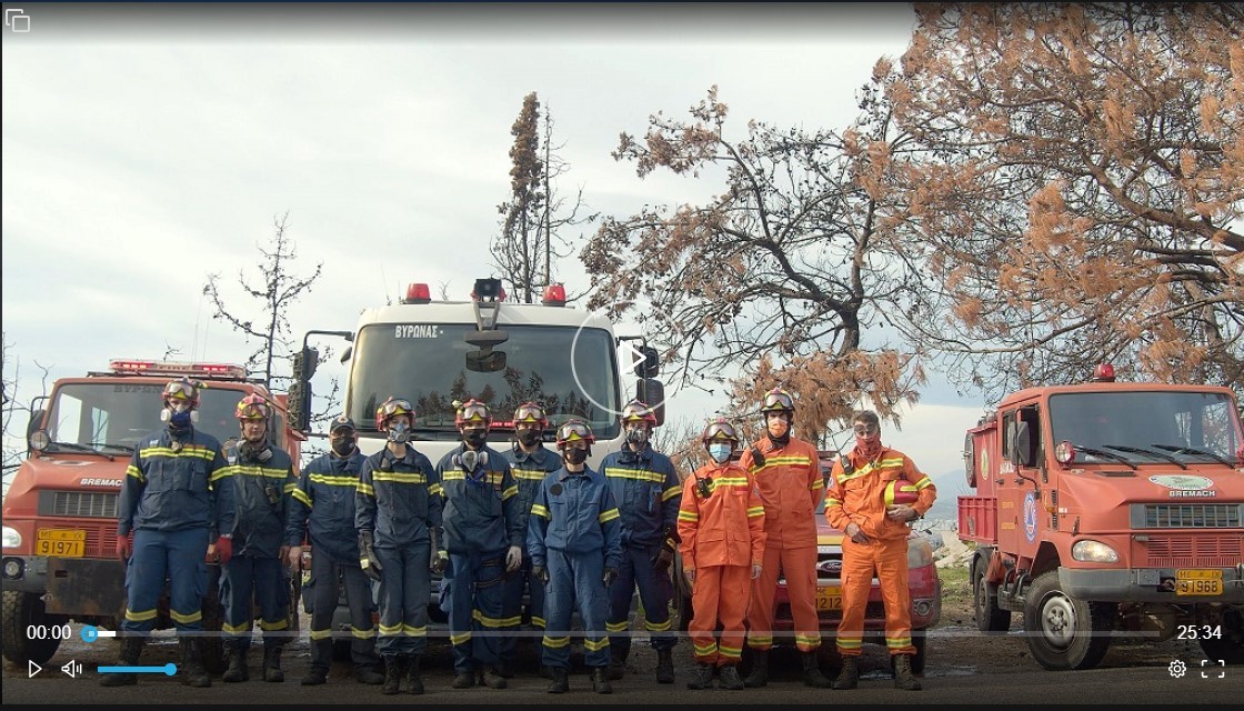 Οι εθελοντές δασοπυροσβέστες του Δήμου Βύρωνα στην εκπομπή 