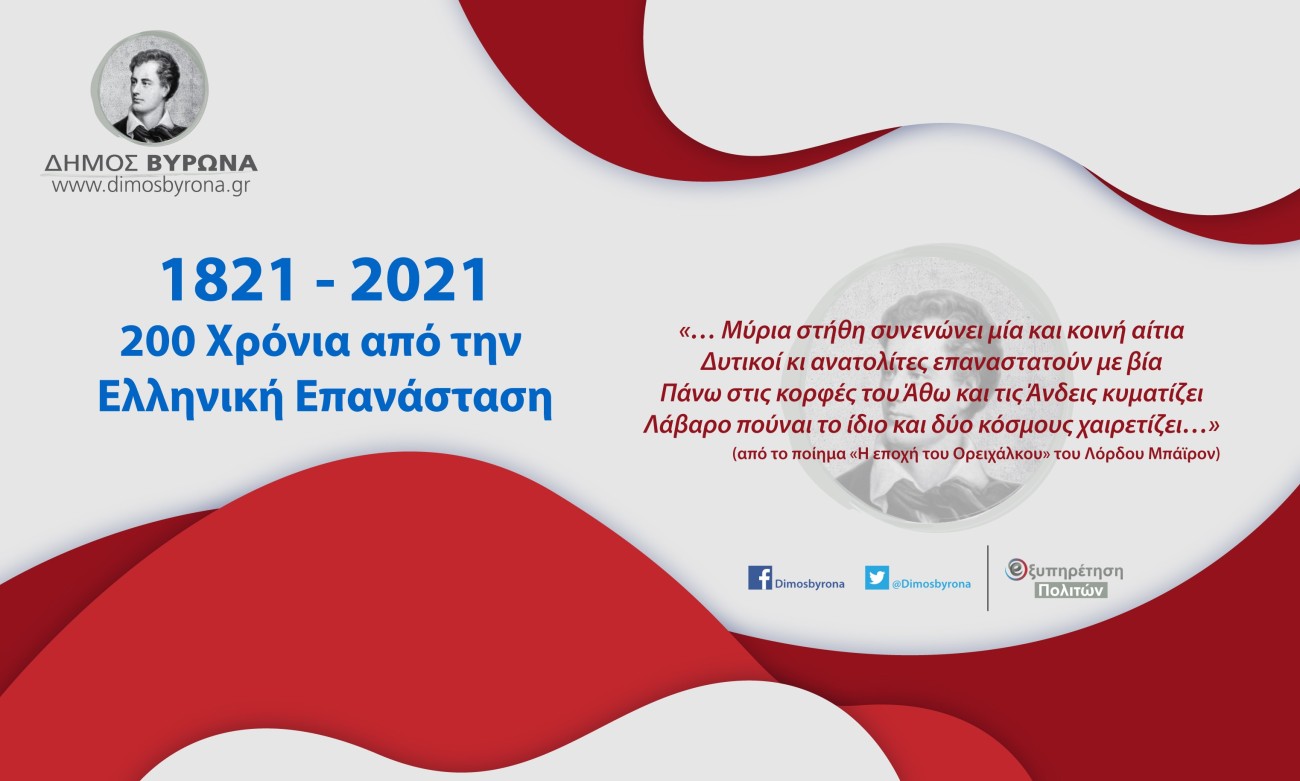 Χαιρετισμός του Δημάρχου Βύρωνα Γρηγόρη Κατωπόδη για την 25η Μαρτίου 2021