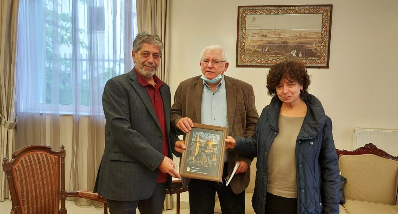 Επίσκεψη αλληλεγγύης στην πρεσβεία της Παλαιστίνης 