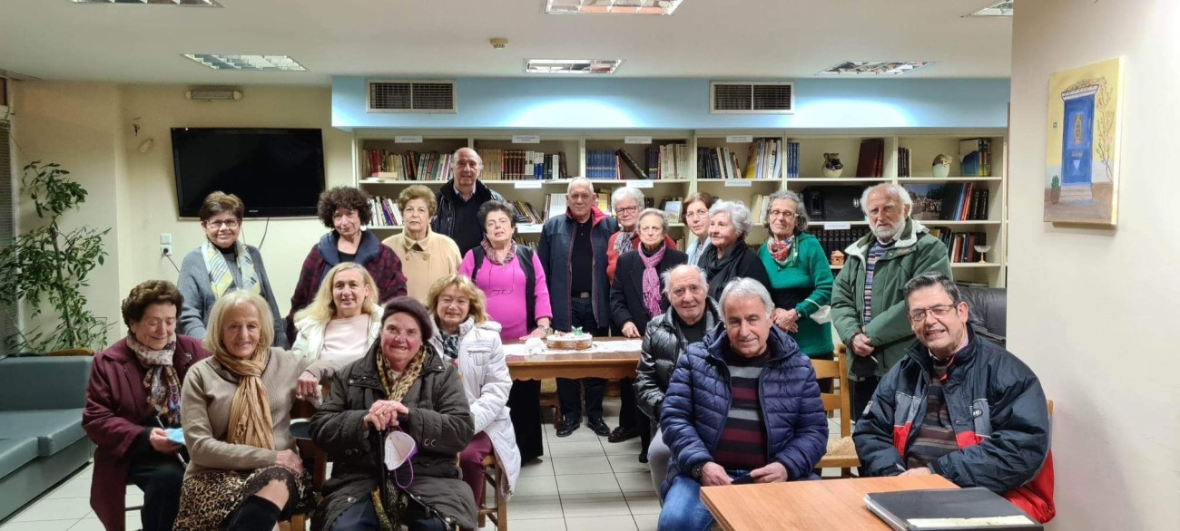 Κοπή πιτας Χορωδιας των ΚΑΠΗ Δ.ΒΥΡΩΝΑ