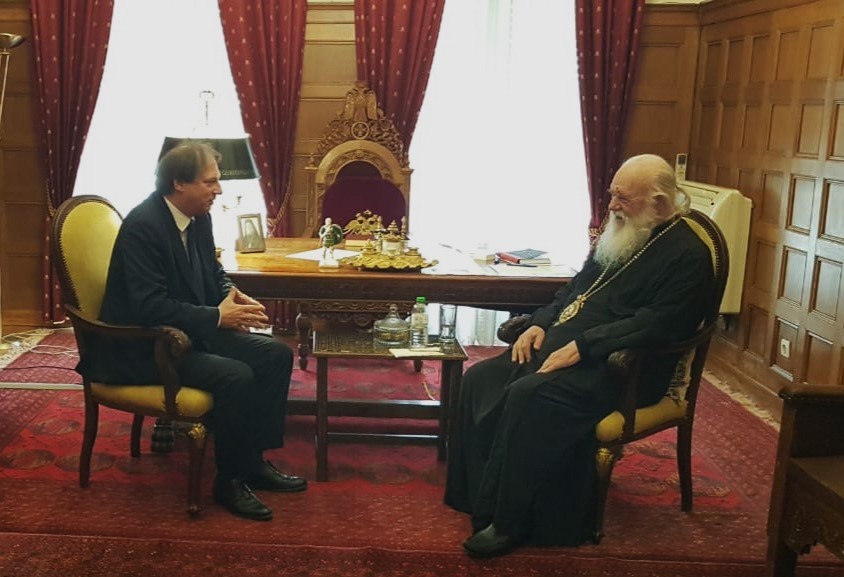 Συνάντηση του δήμαρχου Βύρωνα με τον Αρχιεπίσκοπο Αθηνών και Πάσης Ελλάδος 