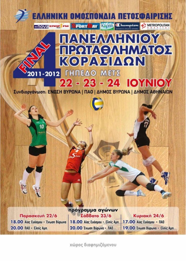 Συνδιοργανωτής της τελικής φάσης του Πανελληνίου Πρωταθλήματος Κορασίδων ο Δήμος Βύρωνα