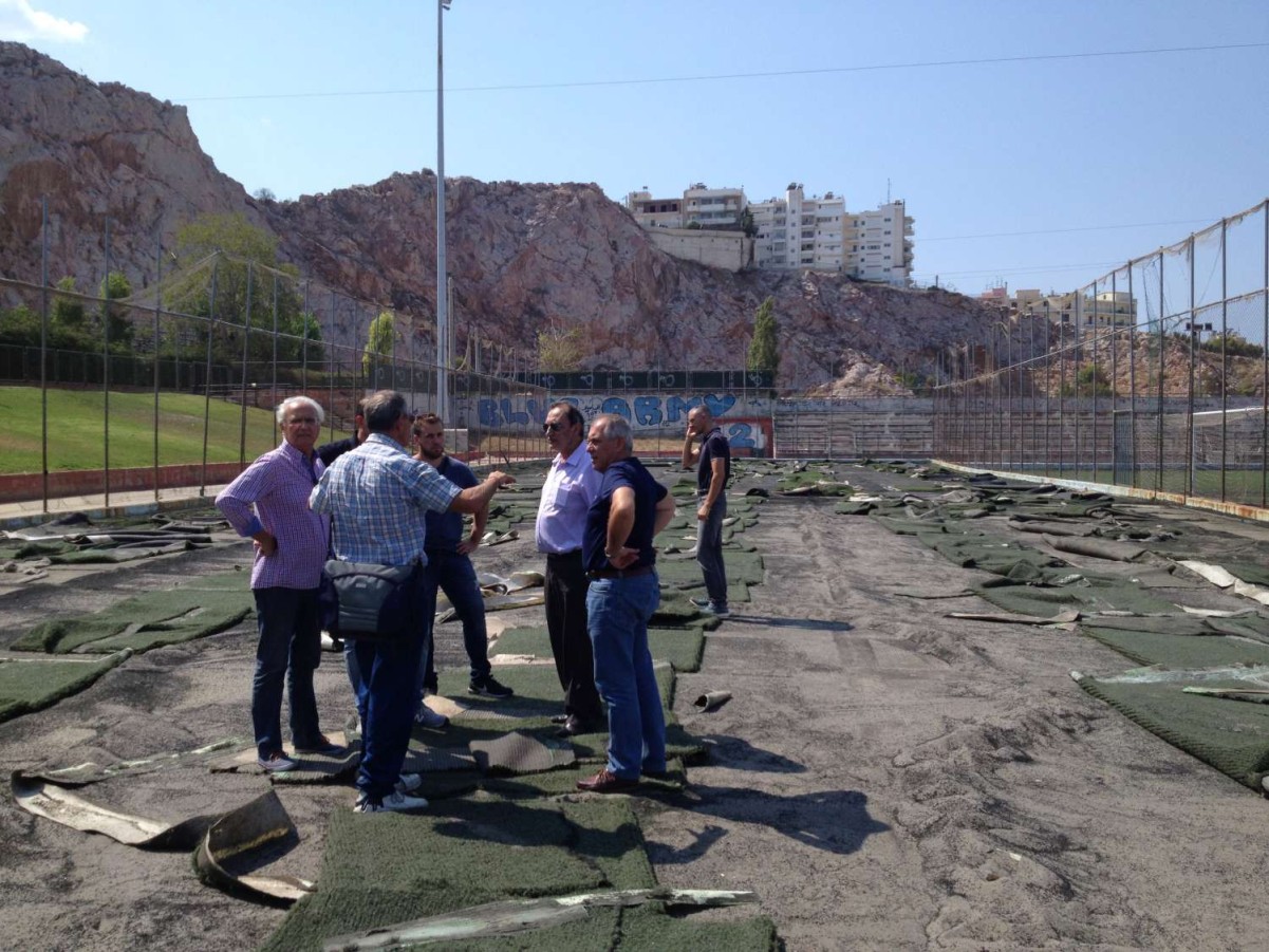 Εργασίες ανακατασκευής των γηπέδων της ΕΡΓΑΝΗ