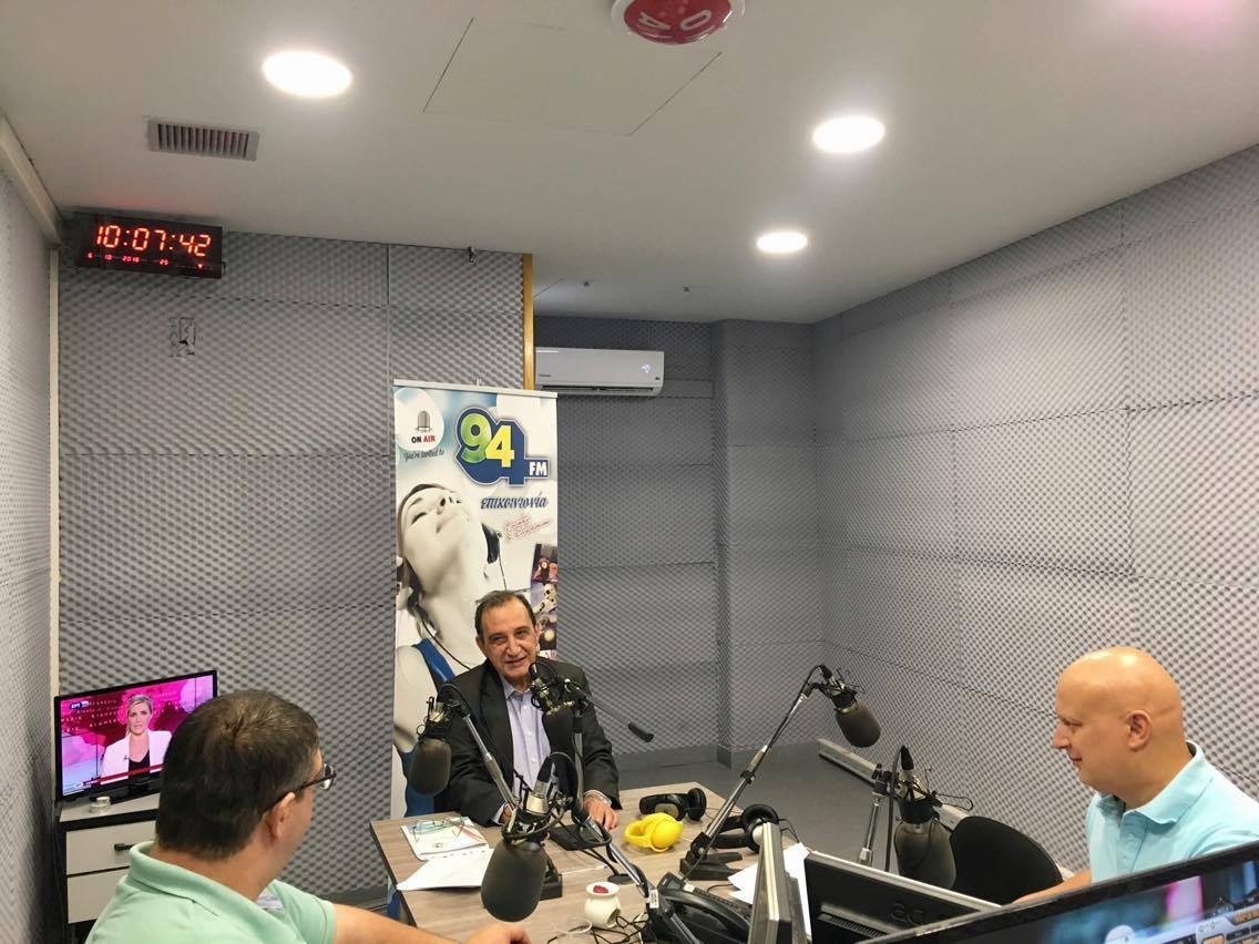 Συνέντευξη του Δημάρχου Βύρωνα στον Επικοινωνία 94FM