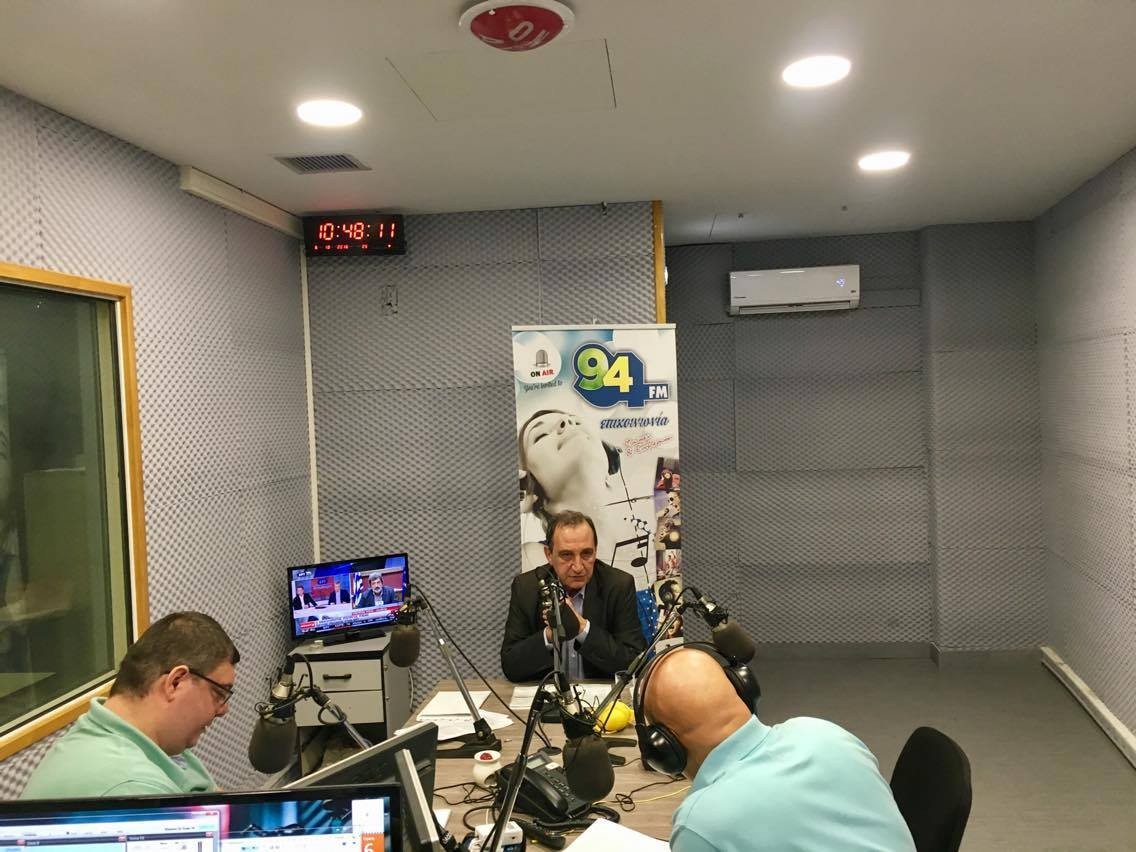 Συνέντευξη του Δημάρχου Βύρωνα στον ραδιοφωνικό σταθμό «94 FM ΕΠΙΚΟΙΝΩΝΙΑ» για την αναδάσωση του Υμηττού