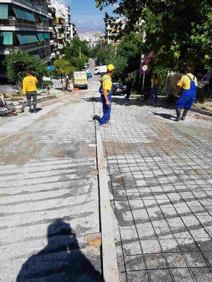 Συνεχίζονται με εντατικό ρυθμό οι εργασίες οδοποιίας στον Δήμο Βύρωνα