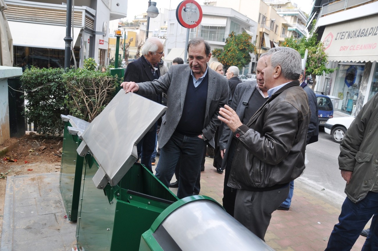 Τέθηκε σε λειτουργία το 1ο σύστημα υπόγειων κάδων στην Πλ. Αγίου Λαζάρου