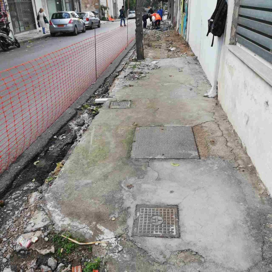 Ανακατασκευή δύο ακόμα πεζοδρομίων