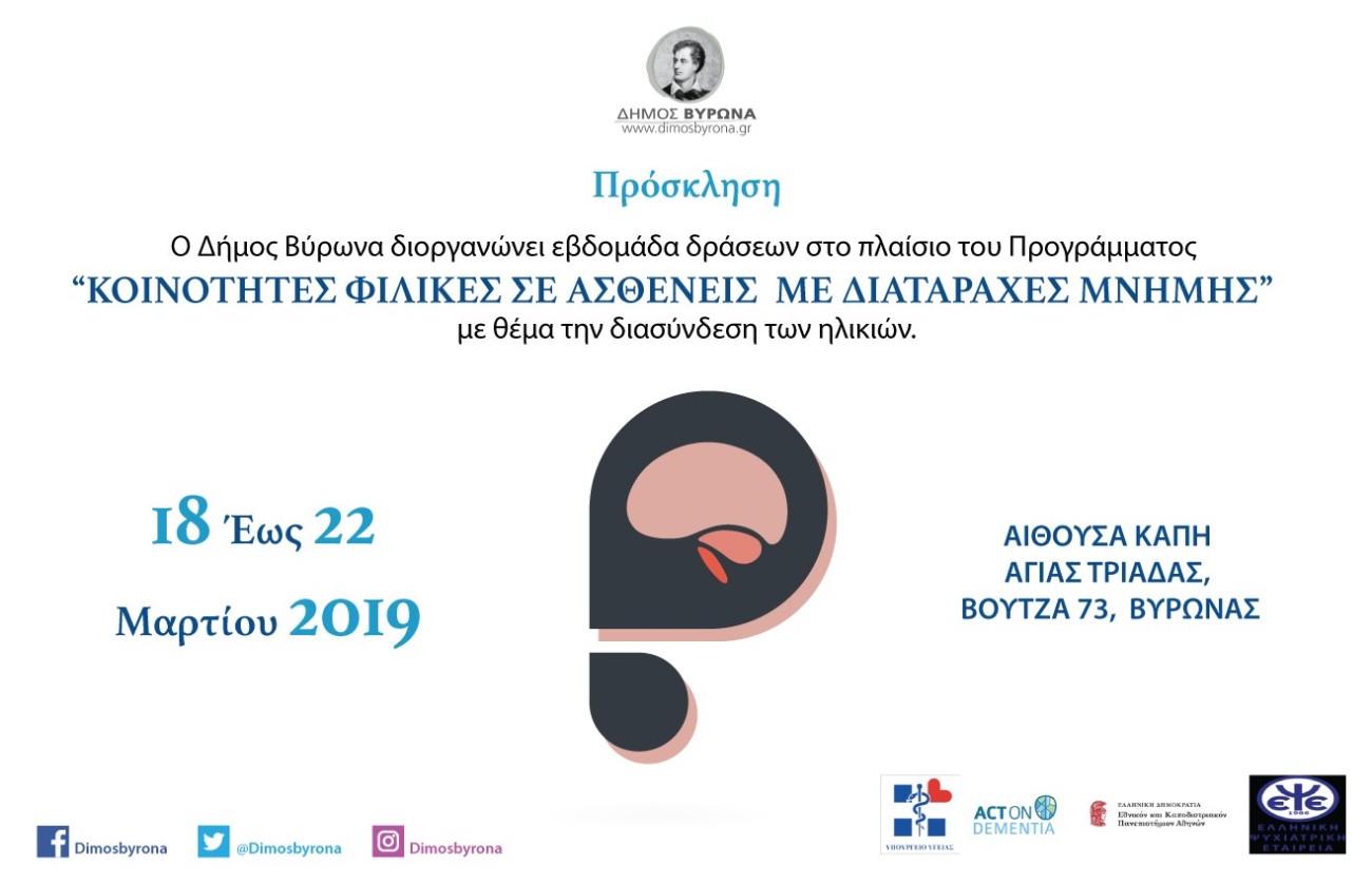 Κοινότητες φιλικές σε Ασθενείς με Διαταραχές Μνήμης