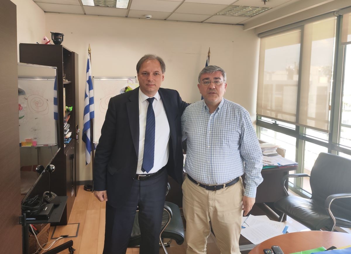 Συνάντηση του Δημάρχου Βύρωνα με τον Γενικό γραμματέα Συντονισμού Διαχείρισης Αποβλήτων