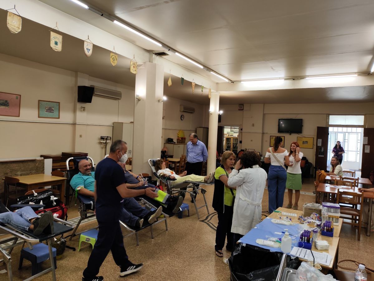 Με επιτυχία έγινε η Αιμοδοσία που διοργάνωσε ο Δήμος Βύρωνα σε συνεργασία με το Γ.Ν.Α «Η Σωτηρία»