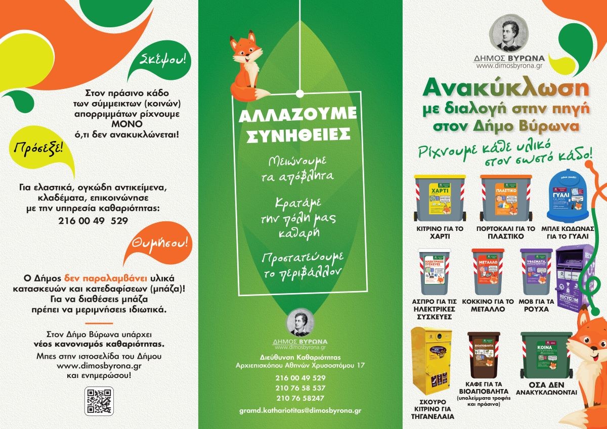 Ψηφίστηκε από το Δημοτικό Συμβούλιο Βύρωνα ο νέος Κανονισμός Καθαριότητας 