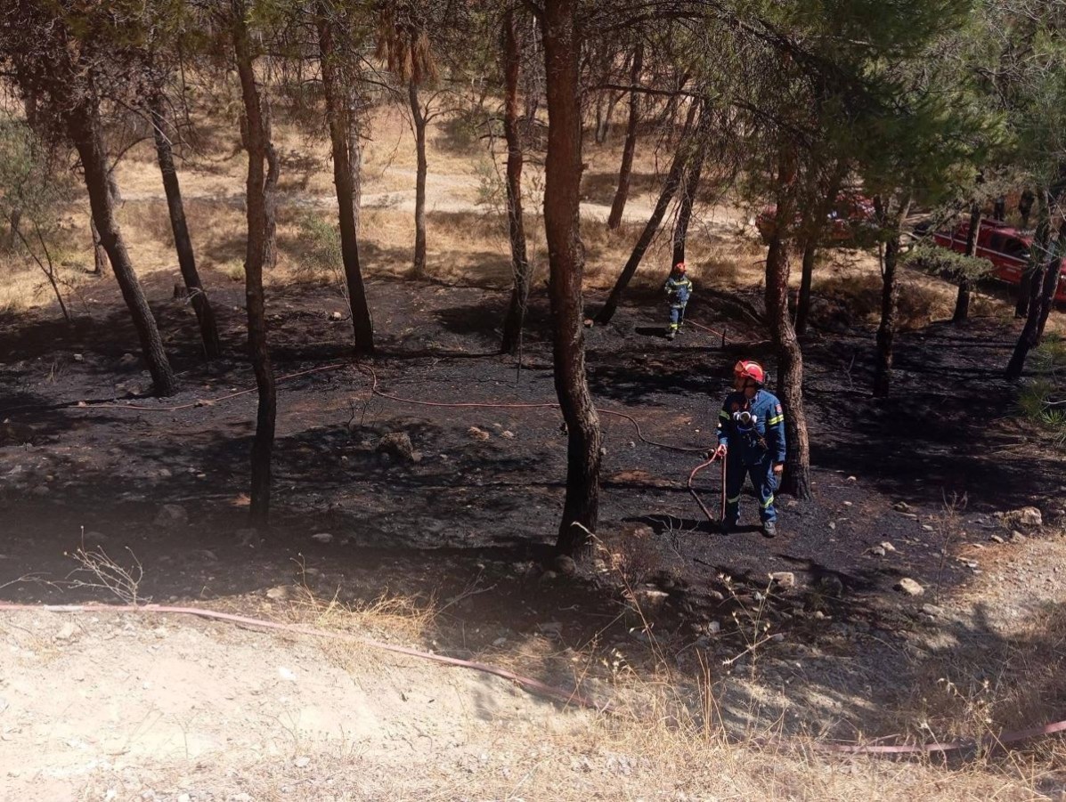 Άμεση επέμβαση από τον Δήμο, την Πυροσβεστική Υπηρεσία και τους εθελοντές δασοπυροσβέστες για την αποτροπή φωτιάς στον Υμηττό