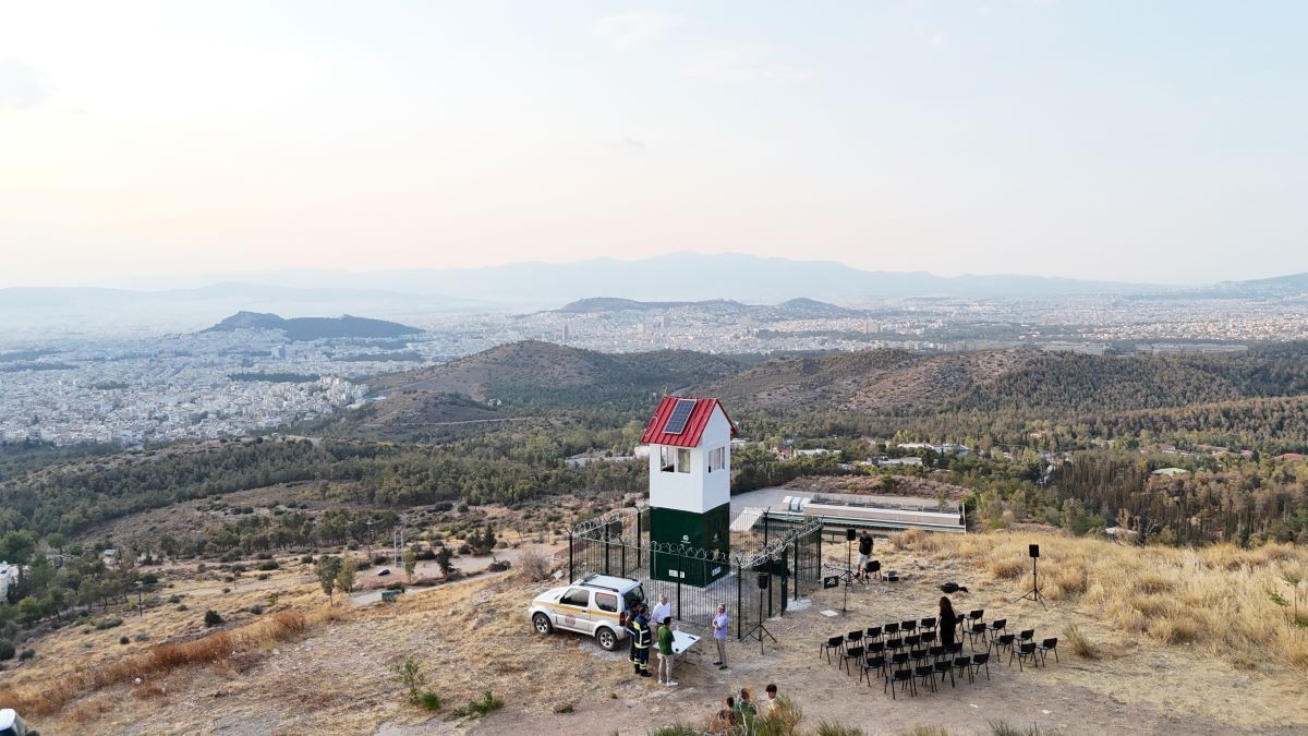 Συνεχίζεται η θωράκιση του Υμηττού - Ένα νέο σύγχρονο παρατηρητήριο Πυροφύλαξης στην τοποθεσία Άρτεμις