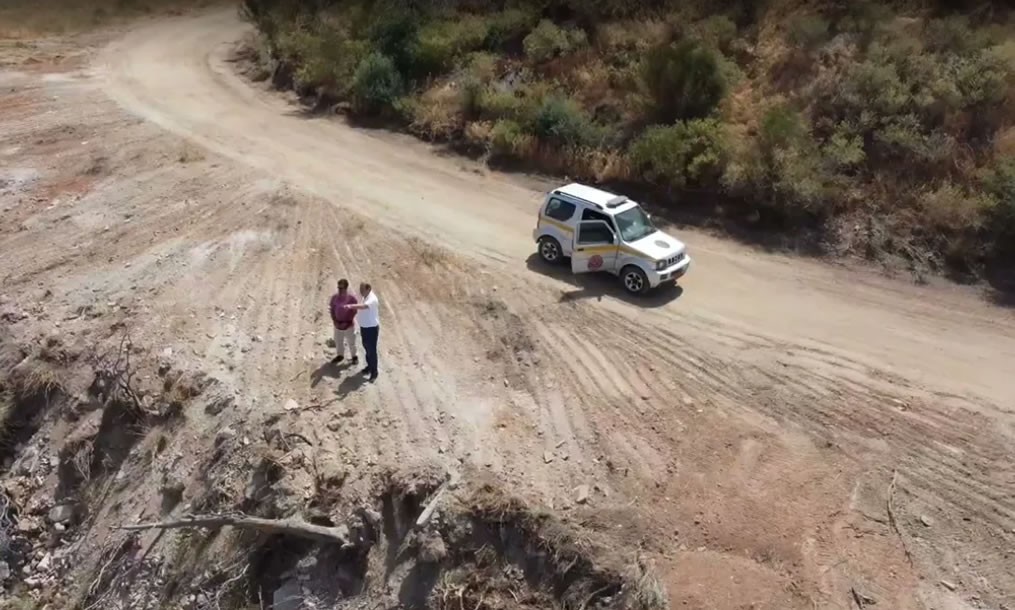 Αυτοψία του δημάρχου Γρηγόρη Κατωπόδη στις εργασίες καθαρισμού του Υμηττού