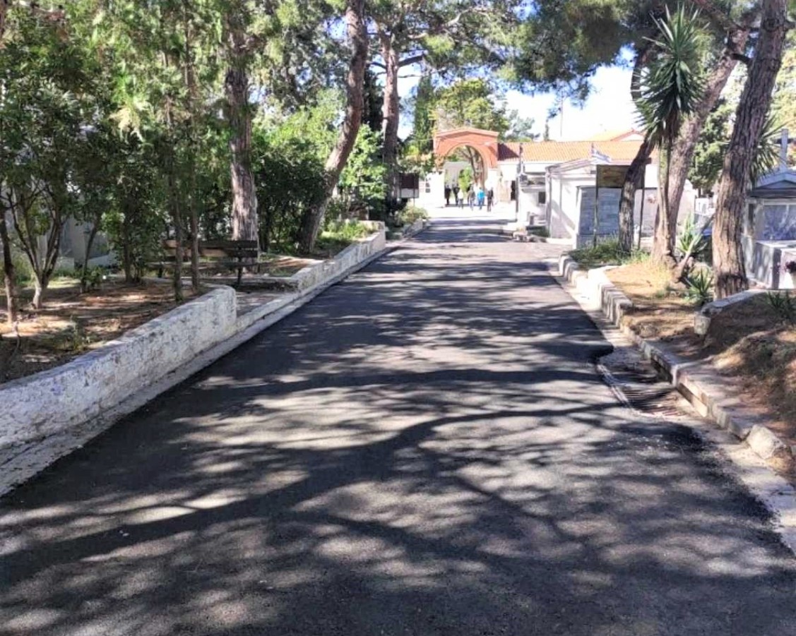 Ολοκληρώθηκαν οι ασφαλτοστρώσεις στο κοιμητήριο Βύρωνα!