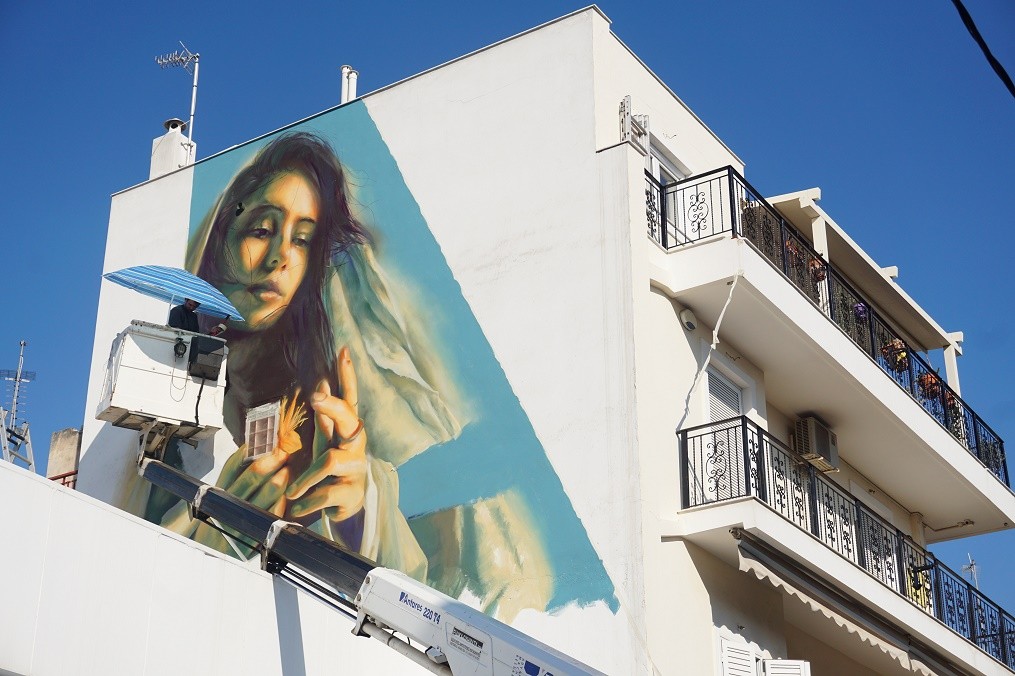 Ακόμη μια μεγάλη τοιχογραφία δημιουργήθηκε στο Βύρωνα, από τον γερμανό καλλιτέχνη Jack Lack