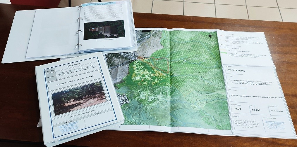 Ο Δήμος Βύρωνα δώρισε στη Φιλοδασική  Ένωση Αθηνών, μελέτη ανάπλασης του Κουταλά 