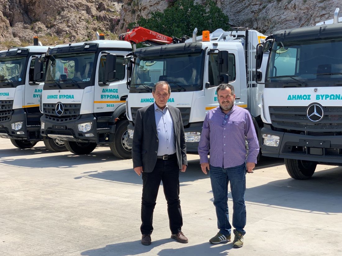 Νέα εποχή για την καθαριότητα του Δήμου Βύρωνα - Παρέλαβε 6 καινούρια οχήματα! 