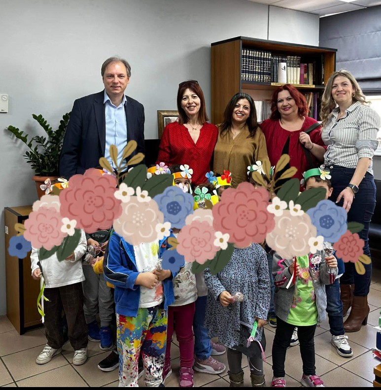 Τα παιδιά του 3ου Παιδικού Σταθμού Δ. Βύρωνα επισκέφθηκαν τον Δήμαρχο 