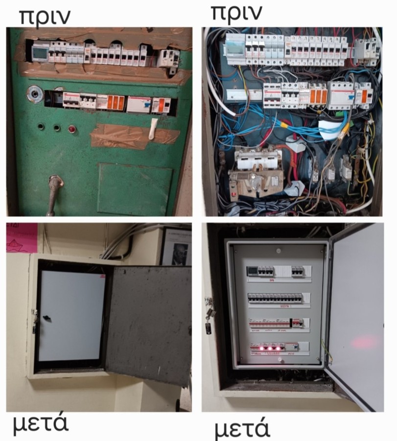 Αλλαγή ηλεκτρολογικών πινάκων στο 8ο Δημοτικό σχολείο Βύρωνα