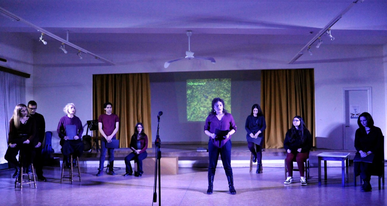 Μια ηχηρή ποιητική φωνή για την ειρήνη, από το Β’ Θεατρικό εργαστήρι Δήμου Βύρωνα 