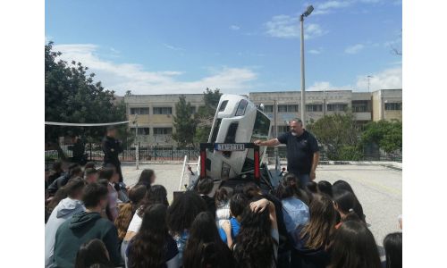 Πραγματοποιήθηκε με επιτυχία το εκπαιδευτικό πρόγραμμα οδικής ασφάλειας στους μαθήτριες/τες της Β΄Λυκείου Βύρωνα