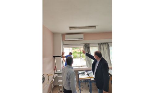 Κλιματιστικά στις σχολικές αίθουσες για τις Πανελλαδικές Εξετάσεις στον Δήμο Βύρωνα