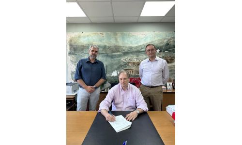 Συνάντηση Δημάρχου Βύρωνα Αλέξη Σωτηρόπουλου με τον δημοτικό σύμβουλου του Nottingham Παύλο Κοτσώνη