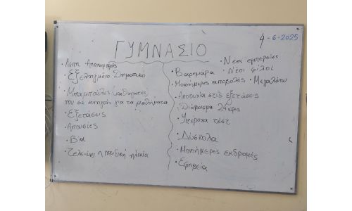 Με επιτυχία και συγκίνηση ολοκληρώθηκε το πρόγραμμα μετάβασης των μαθητών/τριών της ΣΤ΄Δημοτικού στο Γυμνάσιο 