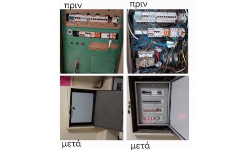 Αλλαγή ηλεκτρολογικών πινάκων στο 8ο Δημοτικό σχολείο Βύρωνα