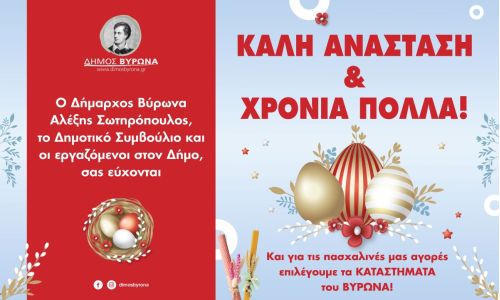 Και για τις πασχαλινές μας αγορές επιλέγουμε τα καταστήματα του Βύρωνα!