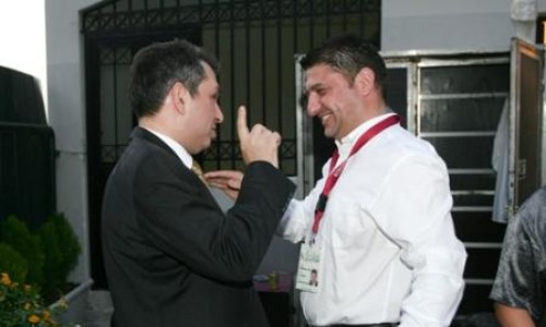 Ο Δήμαρχος Βύρωνα Νίκος Χαρδαλιάς με το Χρήστο Χατζηπαναγιώτη