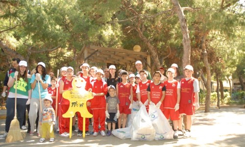 Συγκέντρωση των εθελοντών στο πάρκο Ανάληψης