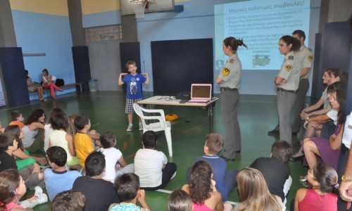 Στιγμότυπο από το σεμινάριο στο 1ο και 2ο Δημοτικό