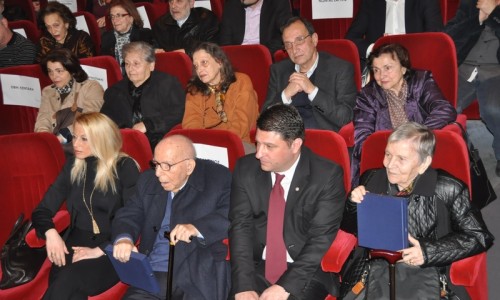 Στιγμιότυπο από την εκδήλωση. Ο επικεφαλής της 