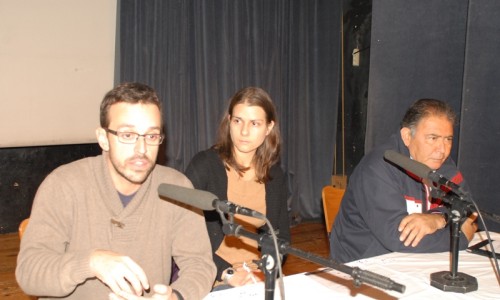 Α. Χατζηστεφάνου, Χ. Χειμωνά (συντονίστρια), Ismat Sabri (εκπρόσωπος της Παλ. Κοινότητας)