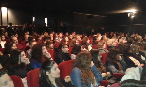 Από τη παράσταση «Μονόλογοι από τη Γάζα» από τη θεατρική ομάδα «Οι Απόφοιτοι»